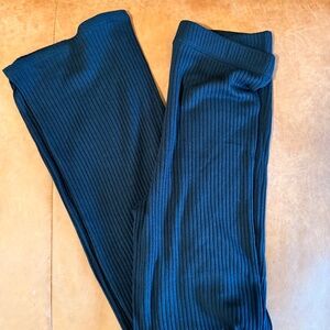 Reformation Knit Ribbed Black Pant Never Worn